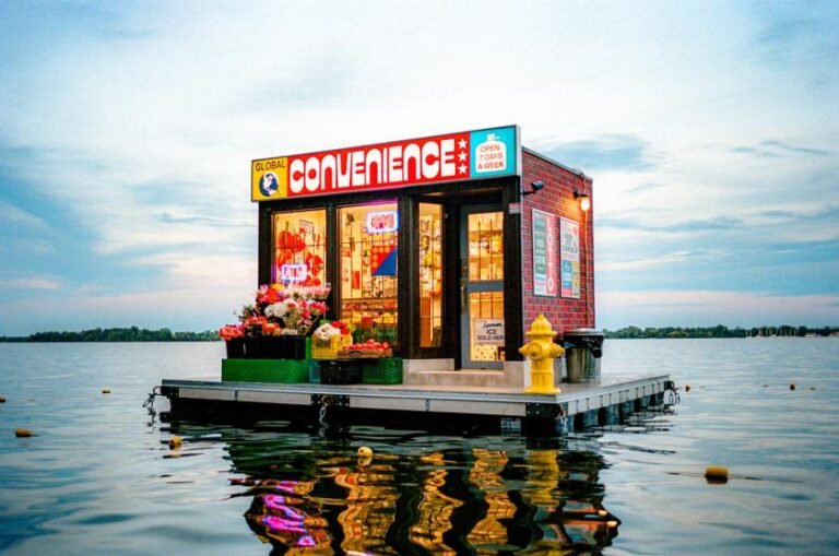 A fully stocked corner store is now floating in Toronto's harbour