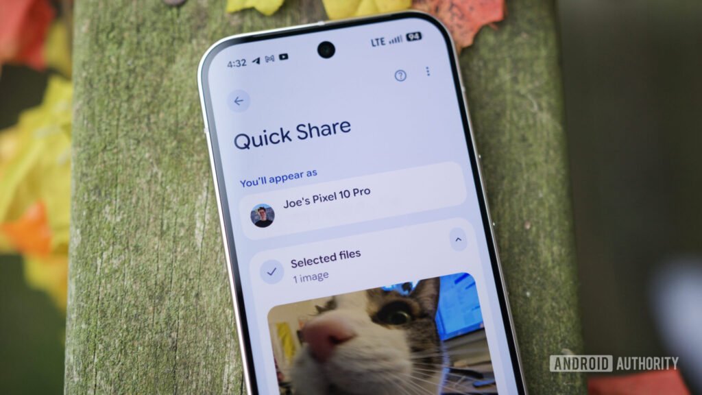 Quick Share might soon give your family an easier way to share files with you