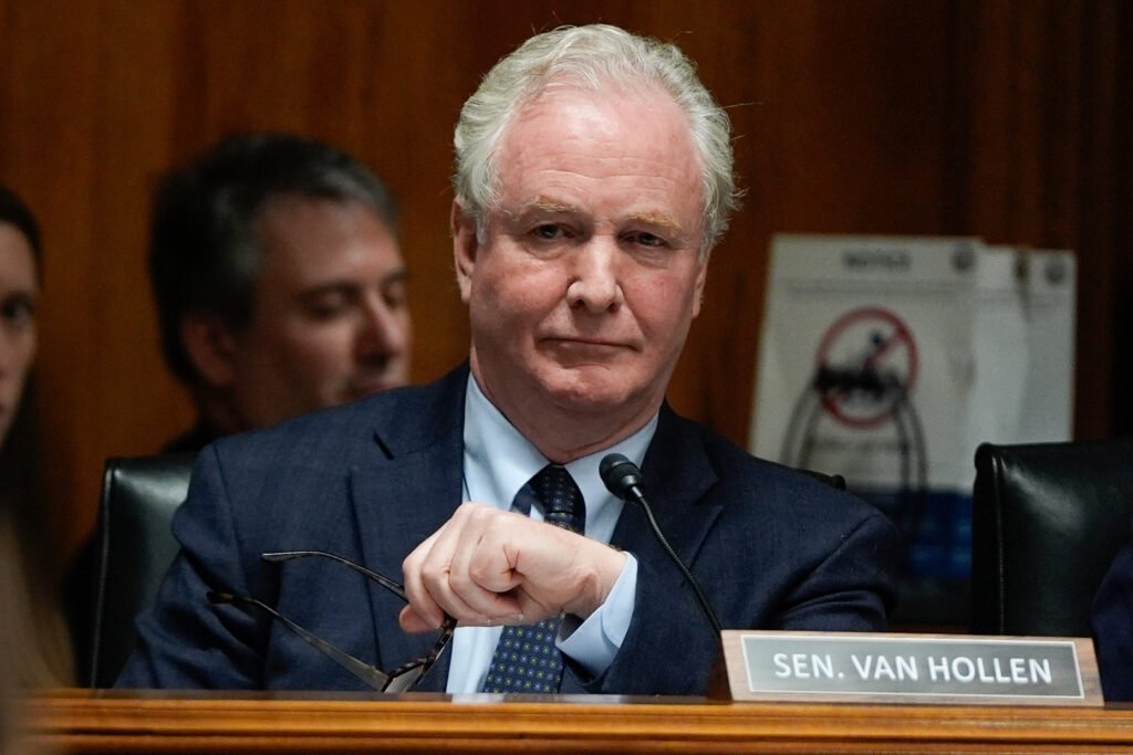 Van Hollen blasts AIPAC, crypto spending for Hoyer’s chosen successor