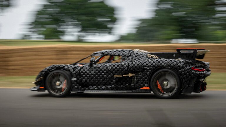 Lego's Full-Size Koenigsegg Sadair's Spear Took On Goodwood Hill Climb And Set A New Speed Record