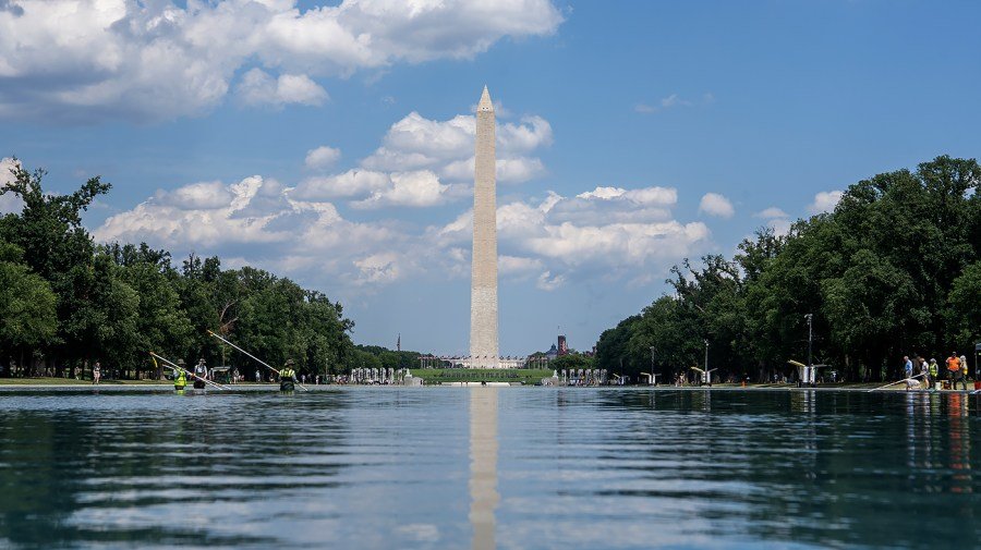 Dead duckling found in Reflecting Pool