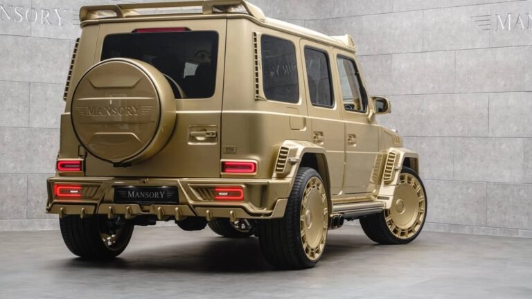Mansory Turned the Mercedes G-Class Into a Rolling Gold Bar