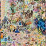 A Visual Cacophony of People, Places, and Things Fill Chris Millar’s Mixed-Media Paintings