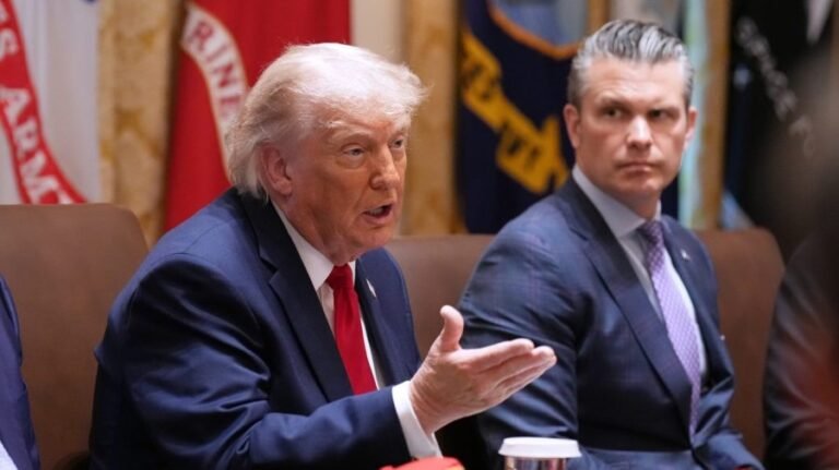 Watch live: Trump convenes Cabinet meeting at Camp David