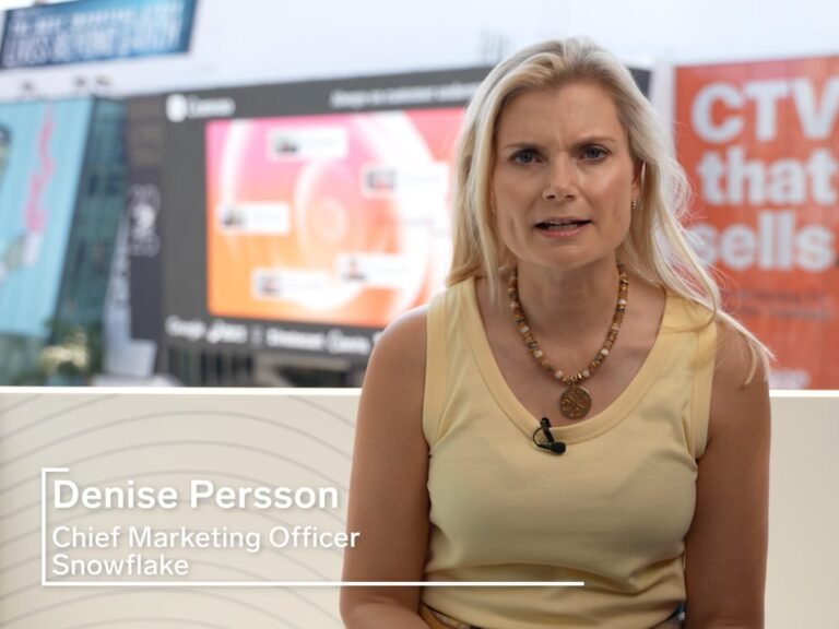 The greatest asset that a CMO has is trust, says Snowflake's Denise Persson
