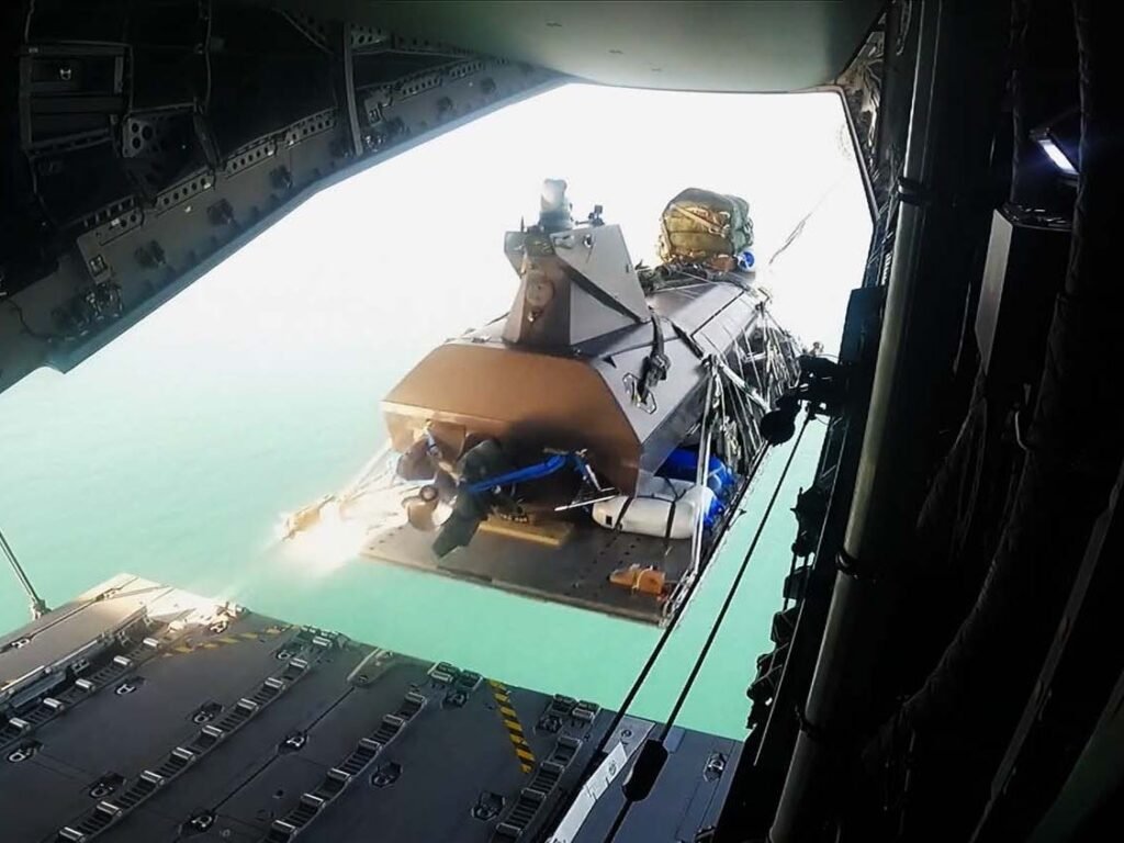 The UK Navy is hurling drone boats out of planes at 1,300 feet to solve one of their major drawbacks