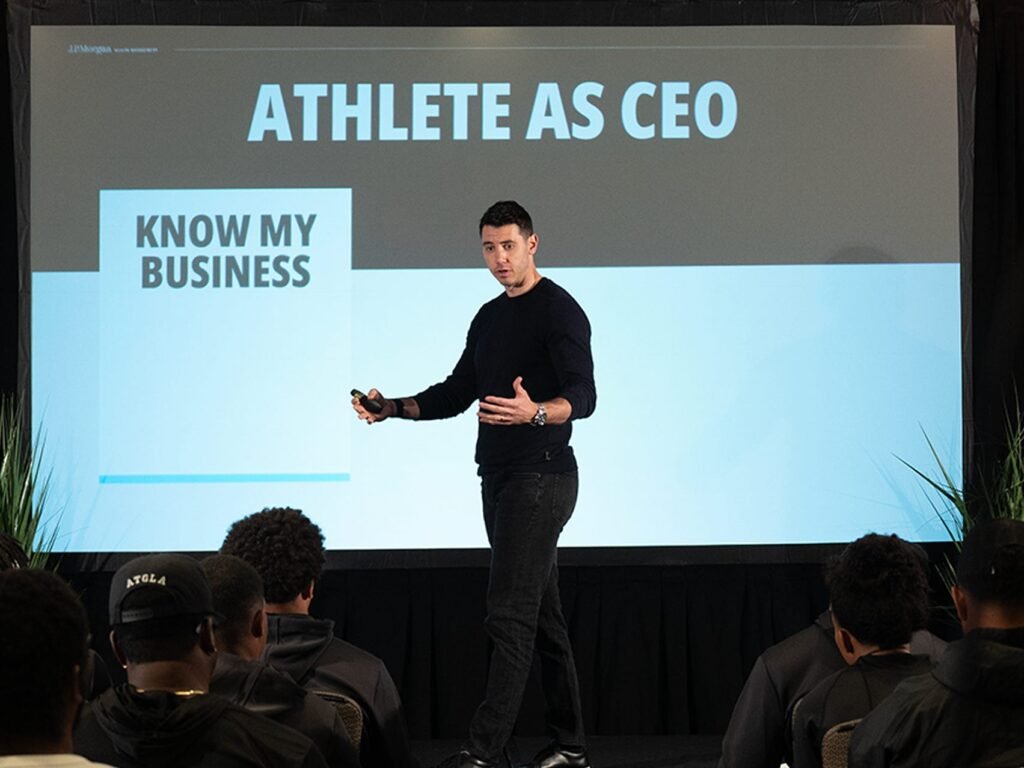 Meet the JPMorgan wealth planner in your college team's locker room