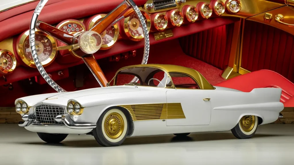 This 1955 Cadillac Elegante Concept Wears Gold Like It’s Load-Bearing