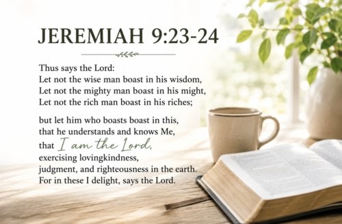 What Do You Take Pride in? – Jeremiah 9:23-24