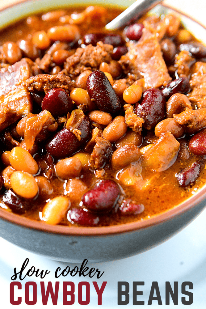 Crockpot Cowboy Bacon Baked Beans