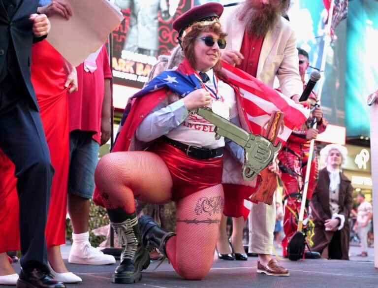 Giant Wieners, Drag Queens, and Curtis Sliwa at “The Most American Pageant Ever!”