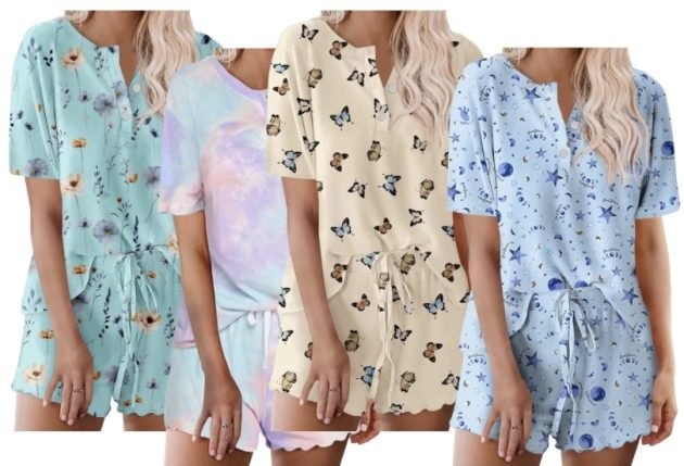 Women’s Short Sleeve Lounge Set only $9.99, plus more!
