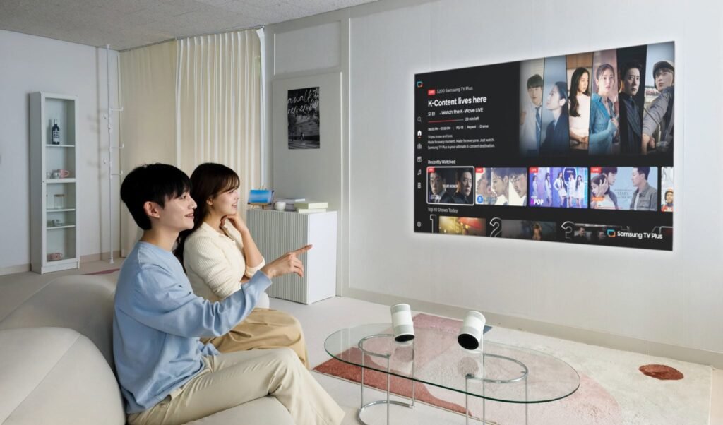 Samsung's The Freestyle+ Reaches the US: A Portable Projector That Uses AI to Fix Crooked Images