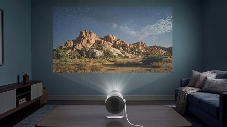 Samsung just made outdoor movie nights easier with the Freestyle Plus projector