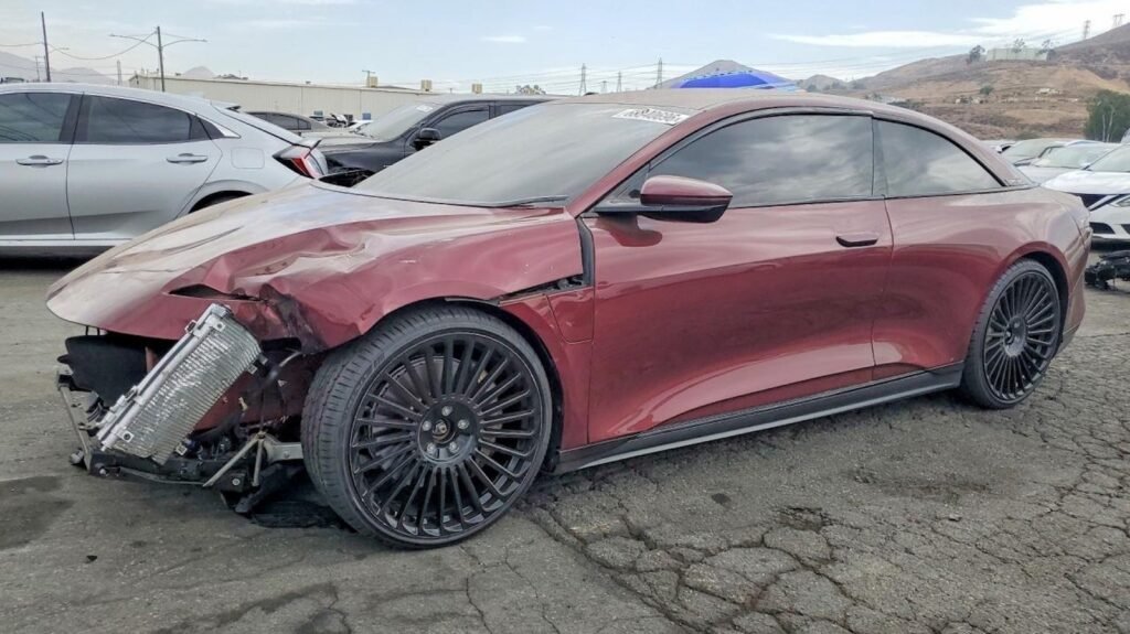 Shaq's Custom Lucid Air Coupe Is Up For Auction At A Copart Salvage Yard
