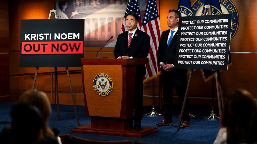 Lieu asks White House to send Trump 'to every swing district in America'