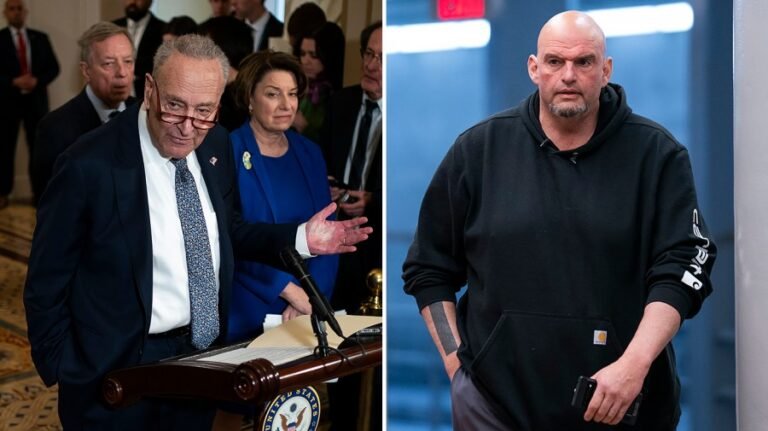 Schumer urges Fetterman not to leave Senate Democratic caucus