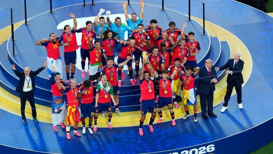 Trump photobombs Spain’s World Cup celebrations