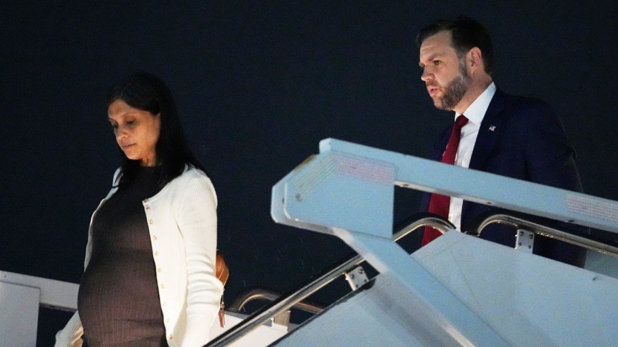 Trump congratulates Vances and shares first photo of 'perfect baby boy'