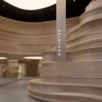 A Layered Wood Landscape Shapes SKIN1004’s SoHo Flagship