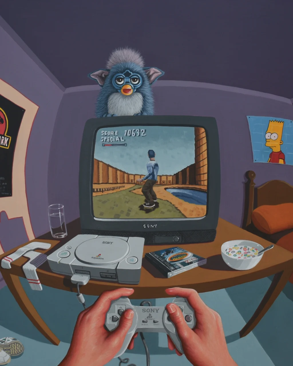 Matthew Blackburn's art hands you the controller to your own childhood