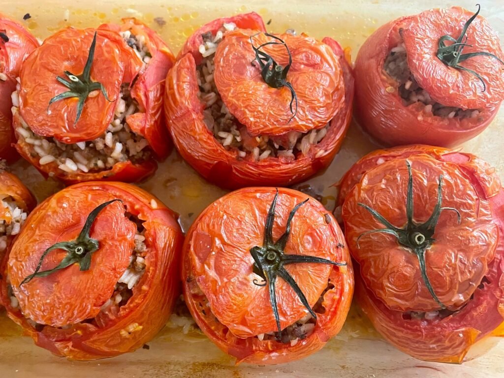 My dad's Greek stuffed tomatoes are perfect for a healthy summer dinner