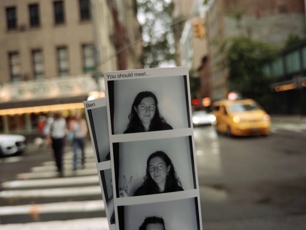 I tried a photobooth in NYC that matches you with a mystery soulmate — but there's a big catch