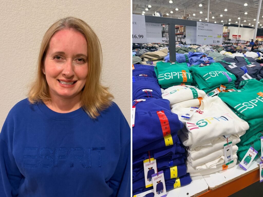 Nostalgia hit me in the Costco clothing aisle. I bought the $17 Esprit sweatshirt and love it.