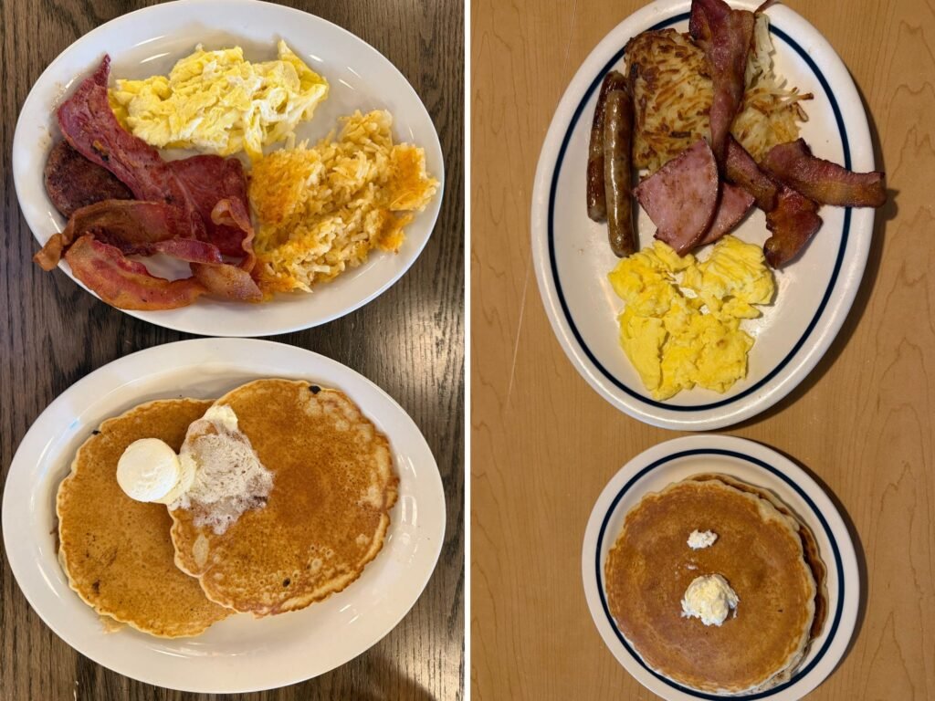 I ordered the same breakfast at Cracker Barrel and IHOP. Both offered value, but only one dominated most categories.