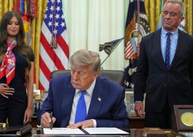 Trump faces backlash over childhood vaccines order