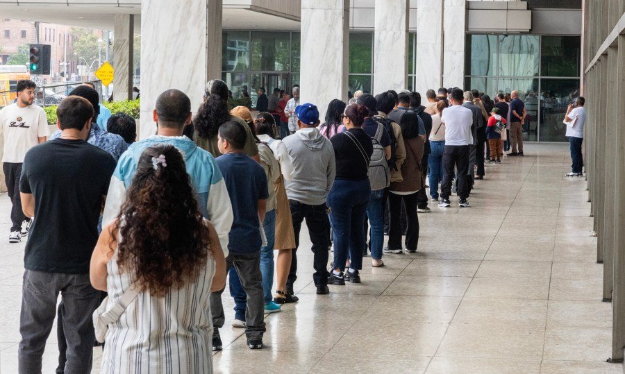 What is up with the controversial 'mega' immigration court hearings?