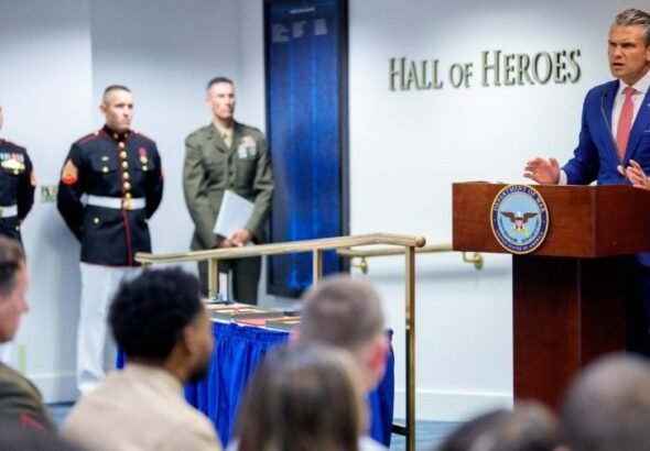 Hegseth upgrades medals of three Marines who survived Afghanistan attack five years ago