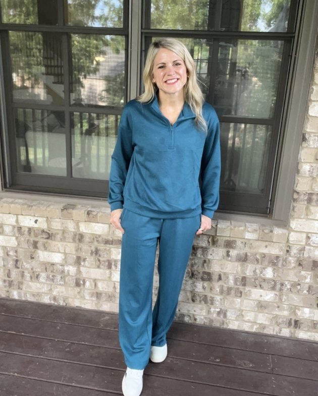 Women’s 2-Piece Half Zip Lounge Sets only $14.99!