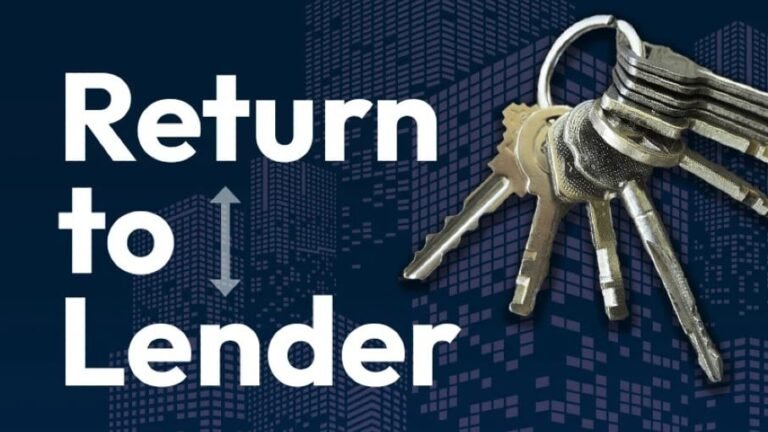 Return to Lender: Week of August 28, 2026