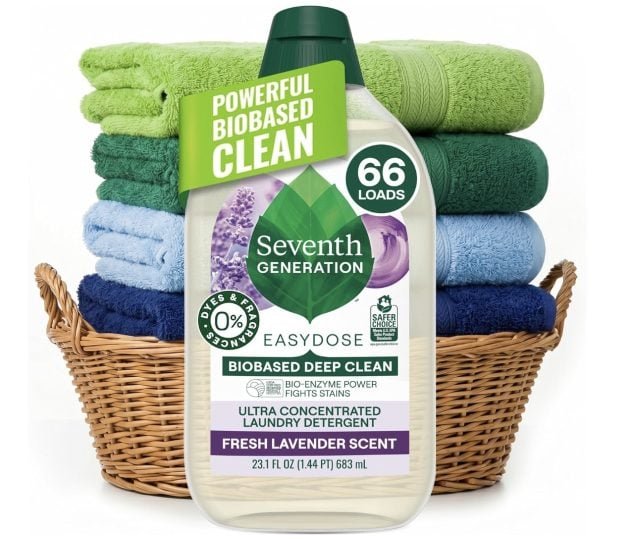 Seventh Generation EasyDose Laundry Detergent, 66 loads only $6.34 shipped!