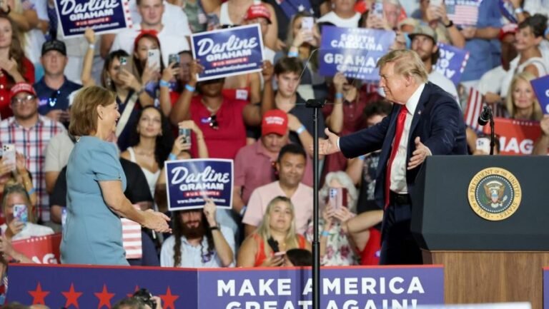 President makes final push for Darline Graham in trip to 'Trump country'