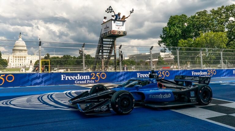 Kyle Kirkwood wins ‘Freedom 250’ Grand Prix as IndyCar takes over DC