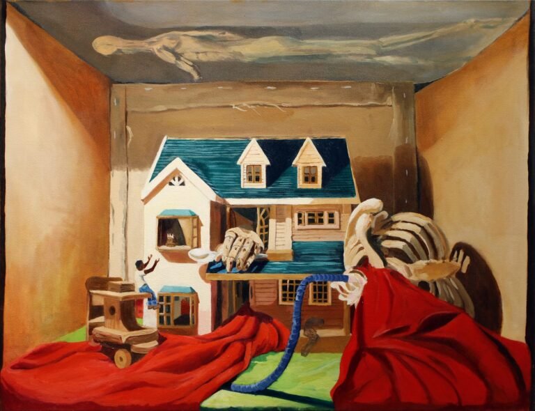 Contradiction and the Unknown Permeate Isaiah Lee’s Imaginative Dollhouse Paintings