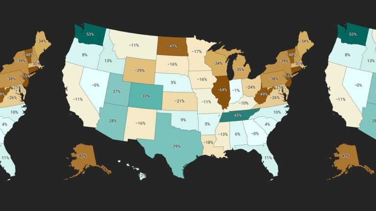 States with the least—and most—housing market inventory heading into the fall
