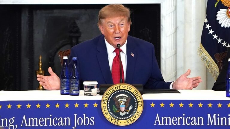 Trump announces deals and investments to bolster mining