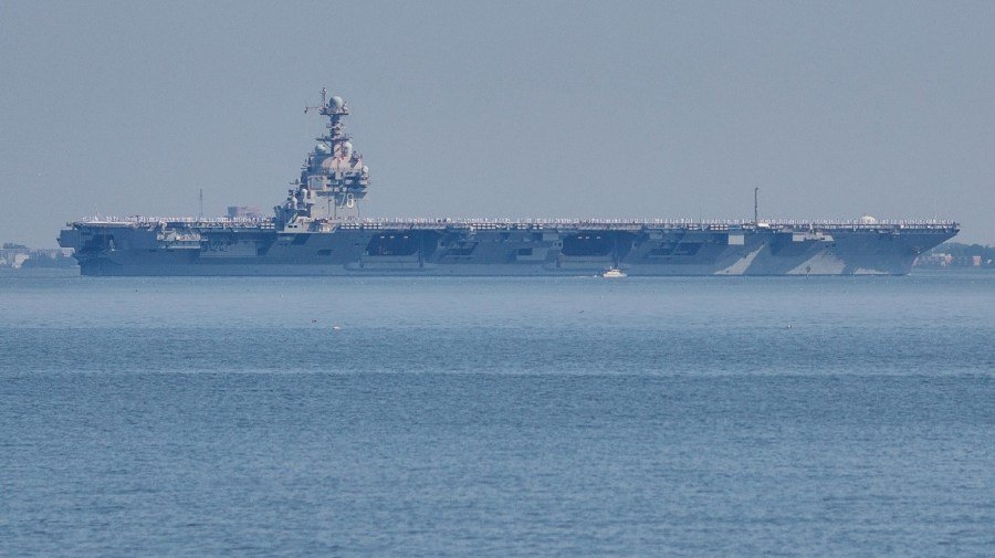 Navy considers major aircraft carrier revamp to better suit Trump’s aesthetic 