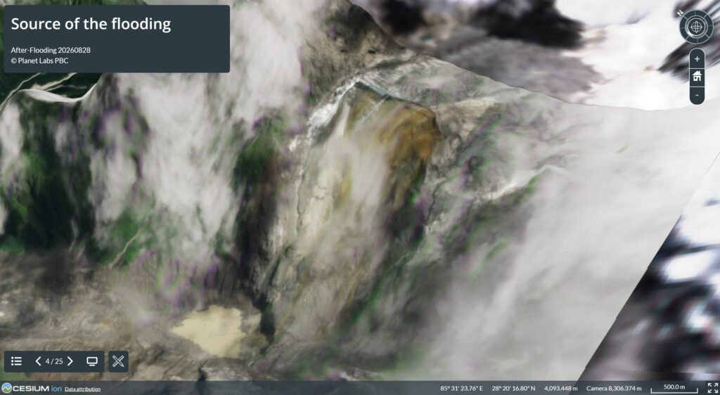 Precursory deformation for the 26 August 2026 Nepal landslide disaster