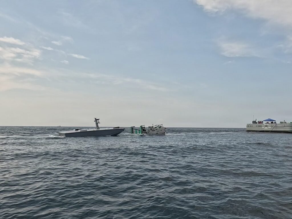 The US Navy is testing robotic refueling to push drone boats deeper into high-threat waters without putting sailors at risk