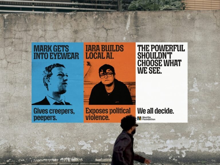 Mozilla is plastering New York with posters mocking tech billionaires as part of a new marketing campaign