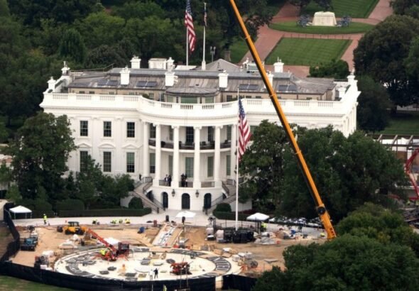 Trump says White House helipad work is done after August project restart