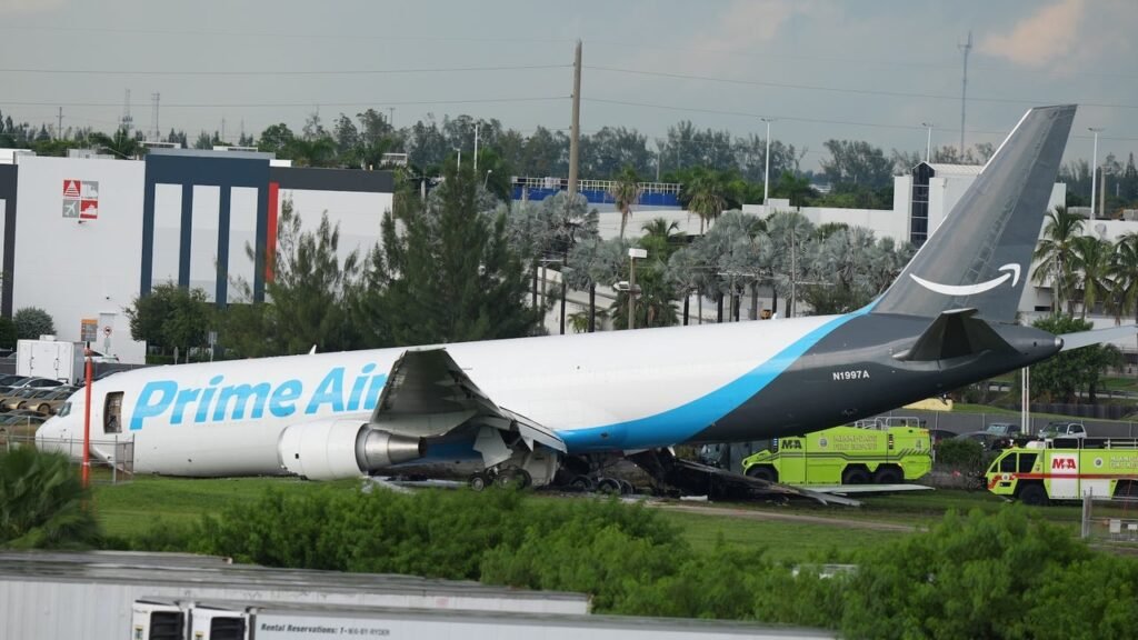Investigators probe Amazon cargo plane crash in Miami that kills at least 5