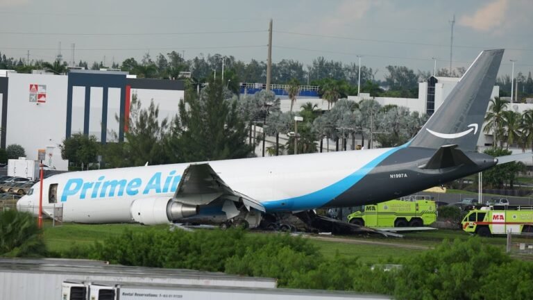Investigators probe Amazon cargo plane crash in Miami that kills at least 5