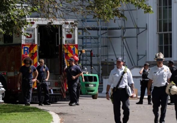 Worker injured during White House construction rescued by emergency crew
