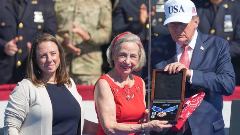 Trump posthumously awards Medal of Freedom to 9/11 hero Welles Crowther