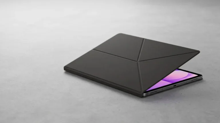 Official Galaxy Tab S12+ Book Cover Cases Appear in Black and White in Renders
